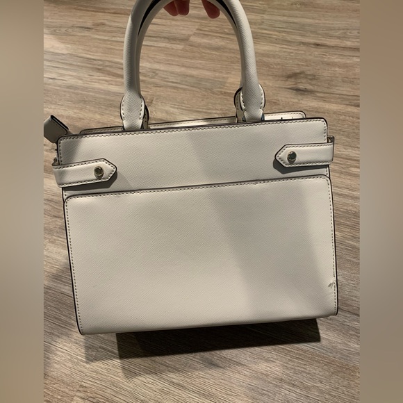 Kate Spade Staci Medium Satchel Bag in Parchment White Color Leather - Picture 4 of 6